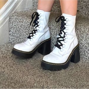 platform Dr. Marten heeled boots